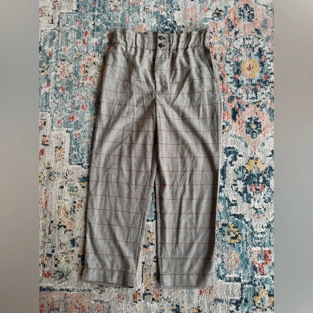 Madewell Plaid Paperbag Tapered Trousers
Size 10 - Picture 2 of 8